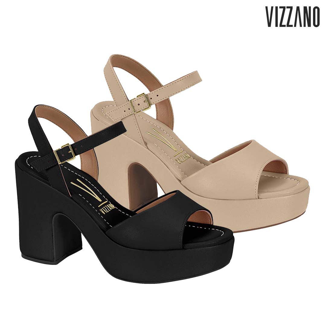 Sandalia Anabela Feminina Salto Medio Plataforma Ajuste Fivela Caramelo em  Promoção | Ofertas na Americanas