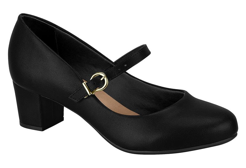Sapato Boneca Salto Grosso Baixo Sapato Social Scarpin Feminino Beira Rio  Original - 4777.375 - Banana Shock Calçados